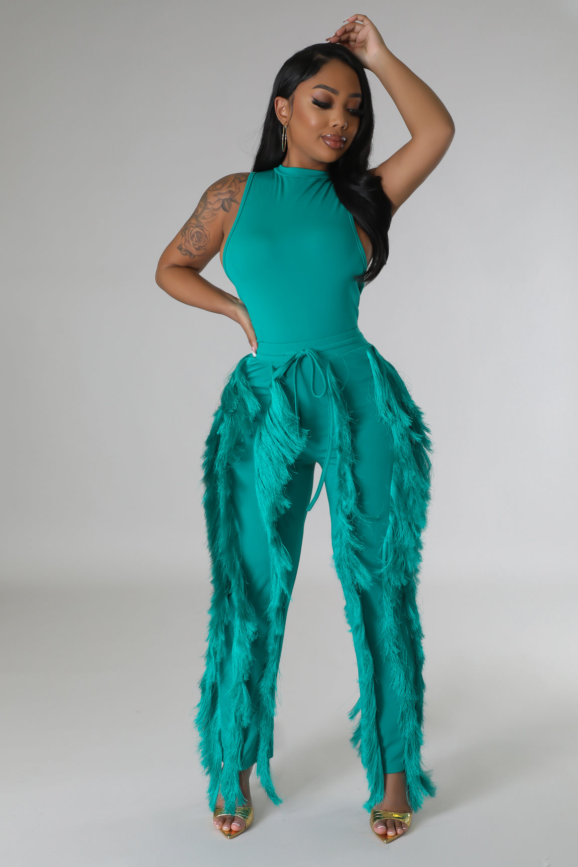 Stacy Bodysuit Pants Set
